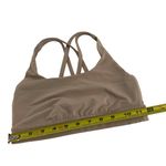Lululemon  Women’s Light Brown Strappy Crossback Sports Bra Size 4 no pads nude Photo 1