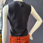 Carlisle  grey  wool knit sleeveless sweater vest top size small Photo 3