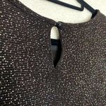 Vintage Ultra Dress New York Sleeveless Glitter Mini Shift Knit Dress Black Size M Photo 13