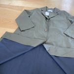 Priory Vegan Leather Bell Jacket / Coat in Green Photo 2