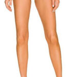 NEW Free People It's Now Cool The 90's Bikini Bottom in tiger terry, size L‎ Brown Size L Photo 0