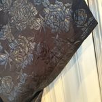 Karen Kane  Black‎ Metallic Floral Cape Style Jacket Size Medium Photo 4