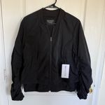Athleta NEW Wayfarer Bomber Jacket in Black Photo 6