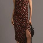 Anthropologie By Sleeveless Draped-Back Asymmetrical Midi Slip Dress Photo 3