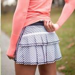 Lululemon Size 2 Peek Pleat Tennis Skirt Skort Black & White Pre Owned Photo 0