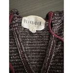 Olive‎ + Oak Hooded Sweater Red Wine Burgundy Knit Pullover Size S Photo 1