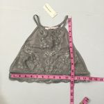 Francesca's NEW Francesca’s Lace High Neck Crop Top Bralette Photo 2