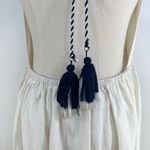 Anthropologie Farm Rio Embroidered Halter Maxi Dress Tassel Ties Photo 6