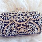 BLACK AND GOLD CRYSTAL DIAMOND EVENING CLUTCH BAG Photo 9