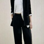 Madewell The Harlow Wide-Leg Lightweight Twill Pants Black Women’s Size 2P Photo 3