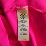 Athleta  Shirt Womens XSmall Start Up Bright Pink White Mesh Strappy Athleisure‎ Photo 5