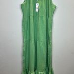 Marine layer Women's Size Large Jade Sheen Jude Flutter Sleeve Midi Dress NWT Photo 3