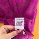 Italian Drumohr D1SP103R Bordered Raspberry Pink Summer Sweater Size 8 Photo 6