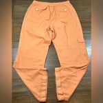 J.Jill Women’s Tall Size 10 Orange 100% Cotton Cargo Pants Photo 3