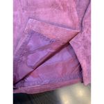 Amanda Smith Vtg Brown Suede Leather Knee Length Skirt  14 Lined Moto‎ Classic Photo 12