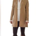 Cortland Park Cashmere Light Pink ‘Sophie’ Cable Knit Long Open Cardigan, Size M Size M Photo 3