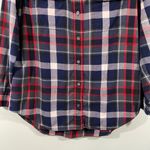 Equipment Women’s Red White and Grey Plaid Button Up Flannel Shirt Size S Photo 2