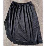 Vintage Black half slip with lace trim Sears Size Small Photo 2