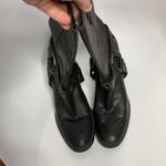 Tommy Hilfiger black leather harness boots size 7.5 Photo 4