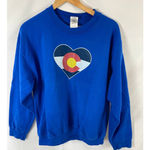 Gildan  Heavy Blend Retro Colorado Flag Crew Neck Sweatshirt size Large Photo 0