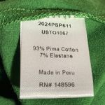 Universal Standard V Neck Tee Shirt Pima Cotton Short Slv Green 4XL (38-40) NWT Photo 5