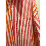 Beach Riot  Alexa‎ Coverup Sunset Pink Red Striped Button Front Petite Large Photo 1
