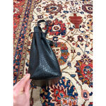 DeMellier London Black Croc Embossed Leather Bucket Bag Crossbody READ Photo 6