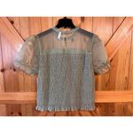 Live 4 Truth  puff sleeve green blouse size 2X NWT (2829) Photo 5