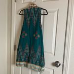 Teal Sleeveless women’s Striped Long Vest Green Size undefined Photo 9