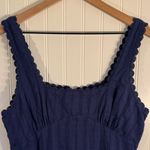 Princess Polly Dasha Mini Dress Navy Blue Lace Trim 100% Cotton Size 10 Photo 3