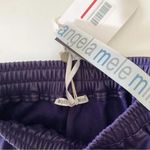 Angela Mele Milano Vegan Leather Bermuda Shorts NWT Purple Size M Size M Photo 7