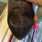 Coach Leather Suede Patchwork Brown Duffel Crossbody Bag Photo 7