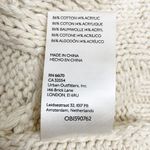 Free People  Driftwood Cable Knit Polo in Ivory Size Medium M Fisherman Oversized Photo 13