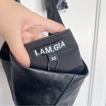 I am gia • Sid Vest black faux leather halter corset sexy plunge hardware Photo 7