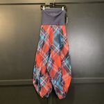 Maeve Anthropologie  Gathered Balloon Jumpsuit strapless artsy glam avante garde Photo 2