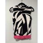 United Colors Of Benetton Benetton Top Women XS Stretch AdjustableNeck Sleeveless Art to Wear Indie Travel Photo 1