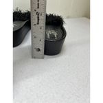 Jeffrey Campbell LF x JC Limited Edition Fringe Slip On Flat Sandals Black 10 Photo 5