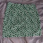Zaful Green Floral Crop Top And Mini Skirt Set Photo 3