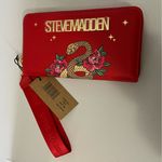 Steve Madden  Snake Print Wallet/Wristlet in red NWT Photo 0
