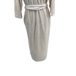 Christian Dior  Vintage Robe Super Soft Velvet Monogram Logo Cream Ivory Small Photo 12