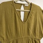 WORLD MARKET Misha Mustard 100% Cotton Gauze Cropped Wide Leg Jumpsuit w Pockets Size undefined Photo 2