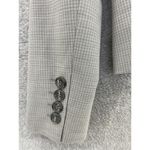 The Limited  Women's Travel Suit Jacket Gray Check Size 0 Long Sleeve Wool Blend Photo 1