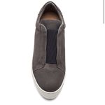 All Saints Aya Suede Platform Slip On Rounded Toe Elastic Top Sneaker 38/8 Photo 3