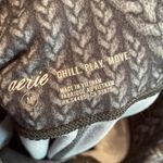 Aerie Chill Play Move Patterned Leggings Printed Black and Gray Rope Photo 2