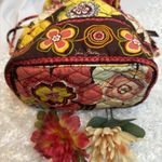 Vera Bradley CLEAN Artsy Floral Bucket Drawstring Buttercup Handbag Purse 11x10 Photo 5