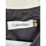 Calvin Klein  Cap Sleeve Collared Button Front Gray‎ Woven Dress Size 2 Photo 2