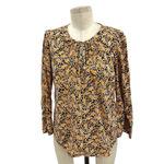 J.Crew  x Drake’s of London Giraffe Print Cotton‎ Blouse Size 4 Photo 2