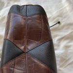 Brighton EMMA Tiny Woven Brown/Black Leather Print D330285 Western Vintage Bag Photo 8