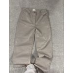 Aritzia Wilfred‎ Women's Sz 4 Melina Vegan Faux Leather Pant Beige Tan Photo 2