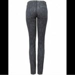 Current/Elliott Revolve Ankle Skinny Jean 26 Black Antique Lace Denim Printed Photo 9